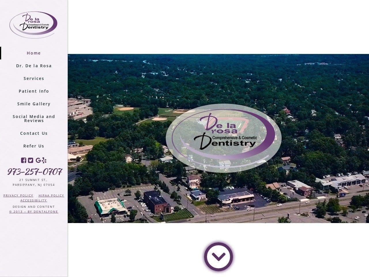 De La Rosa Comprehensive Dentist screenshot
