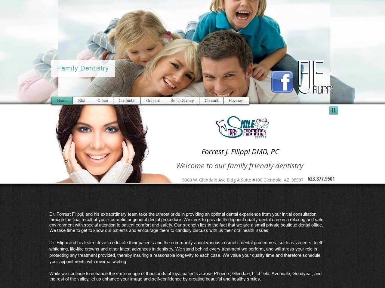 Filippi Forrest J DDS screenshot