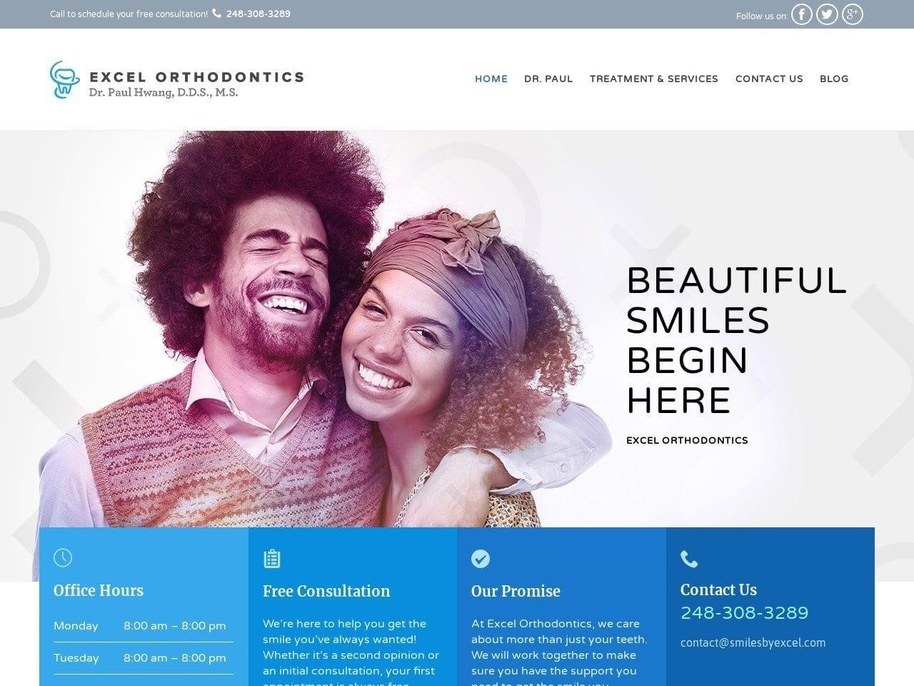 Excel Orthodontics screenshot