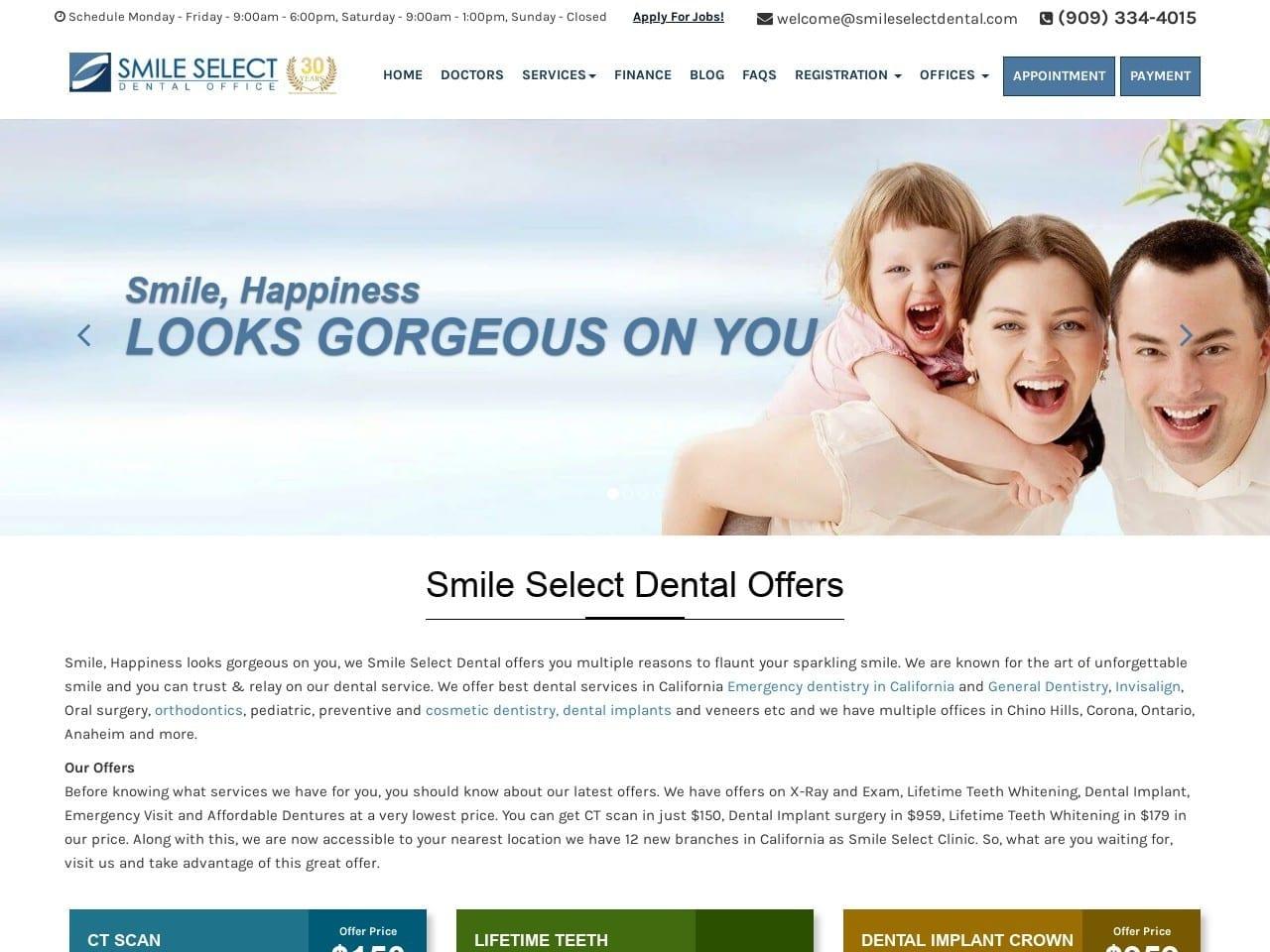 Smile Select Dental Office Kansagra Parimal DDS screenshot