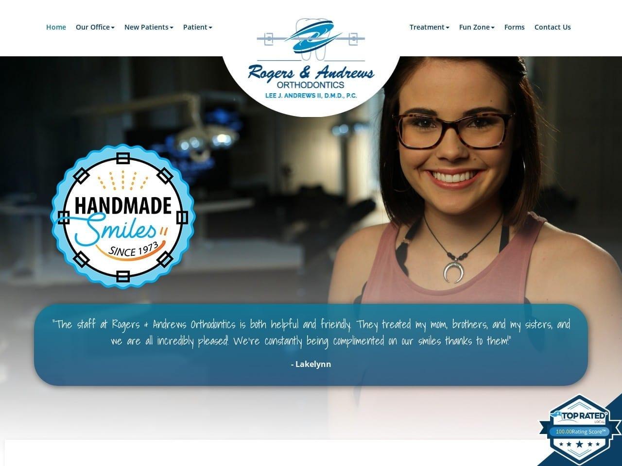 Rogers & Andrews Orthodontics Lee J Andrews Ii D.M screenshot