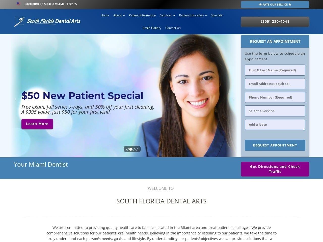 South Florida Dental Arts screenshot