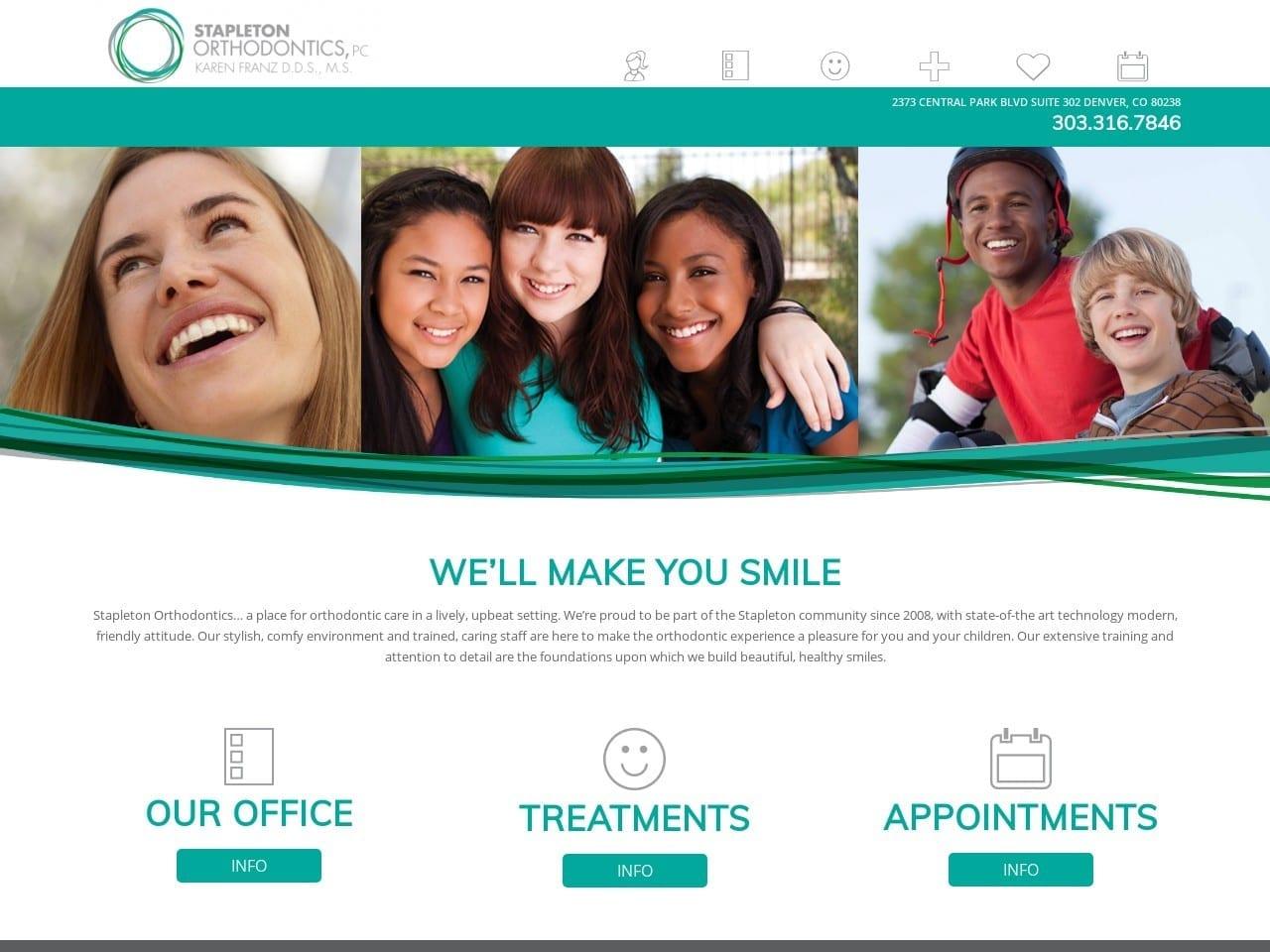 Stapleton Orthodontics screenshot