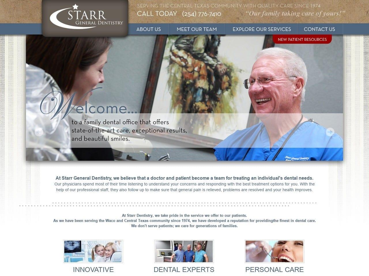 Starr General Dentistry Dr. Taylor M. Starr DDS