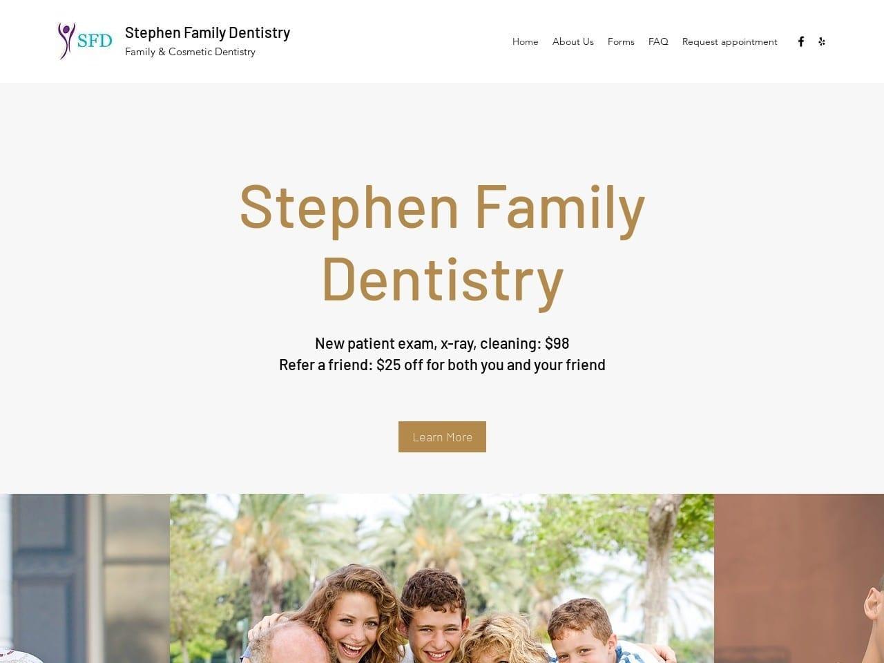 Stephen Family Dentistry screenshot