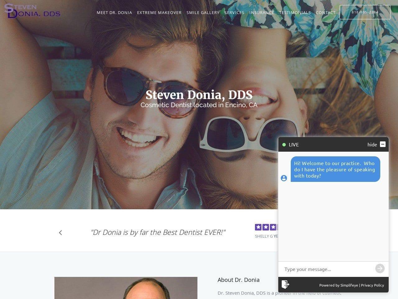 Donia Steven V DDS screenshot