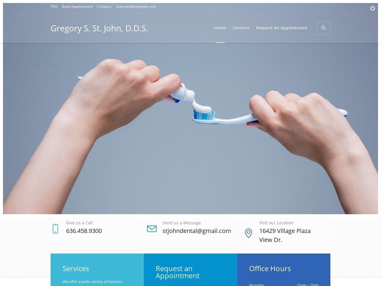 Gregory S. St. John DDS screenshot