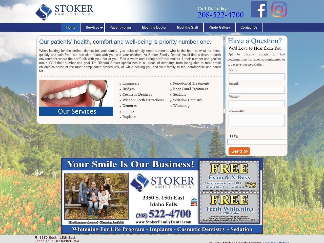 Stoker Family Dental screenshot