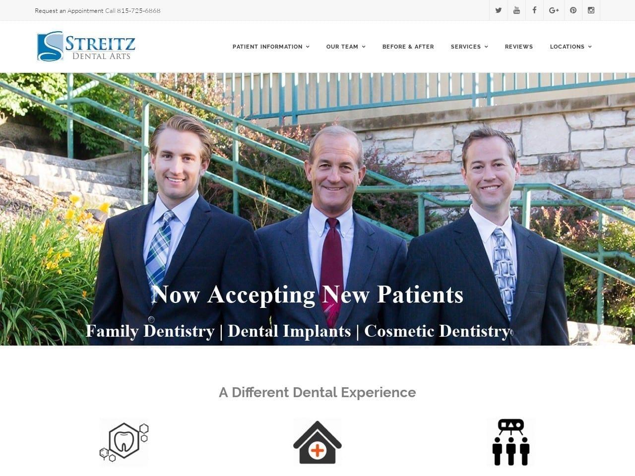 Streitz Family Dental screenshot