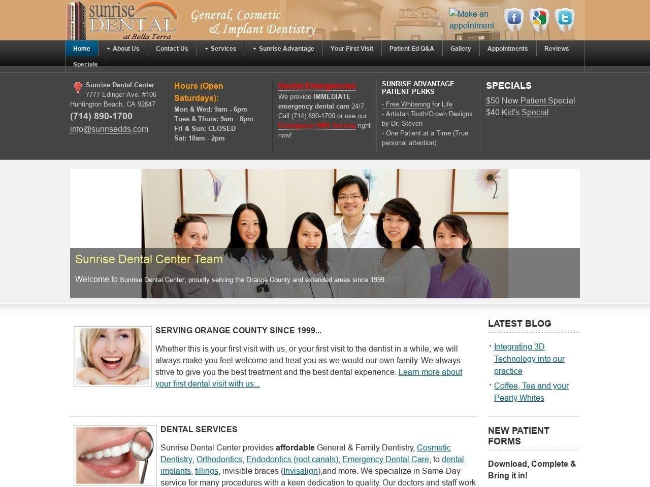 Sunrise Dental Center screenshot