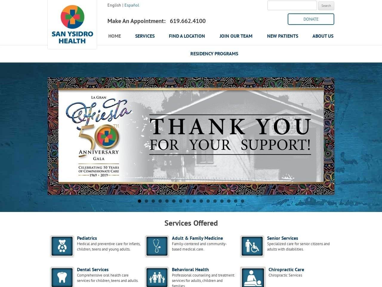 San Ysidro Health Center Inc screenshot