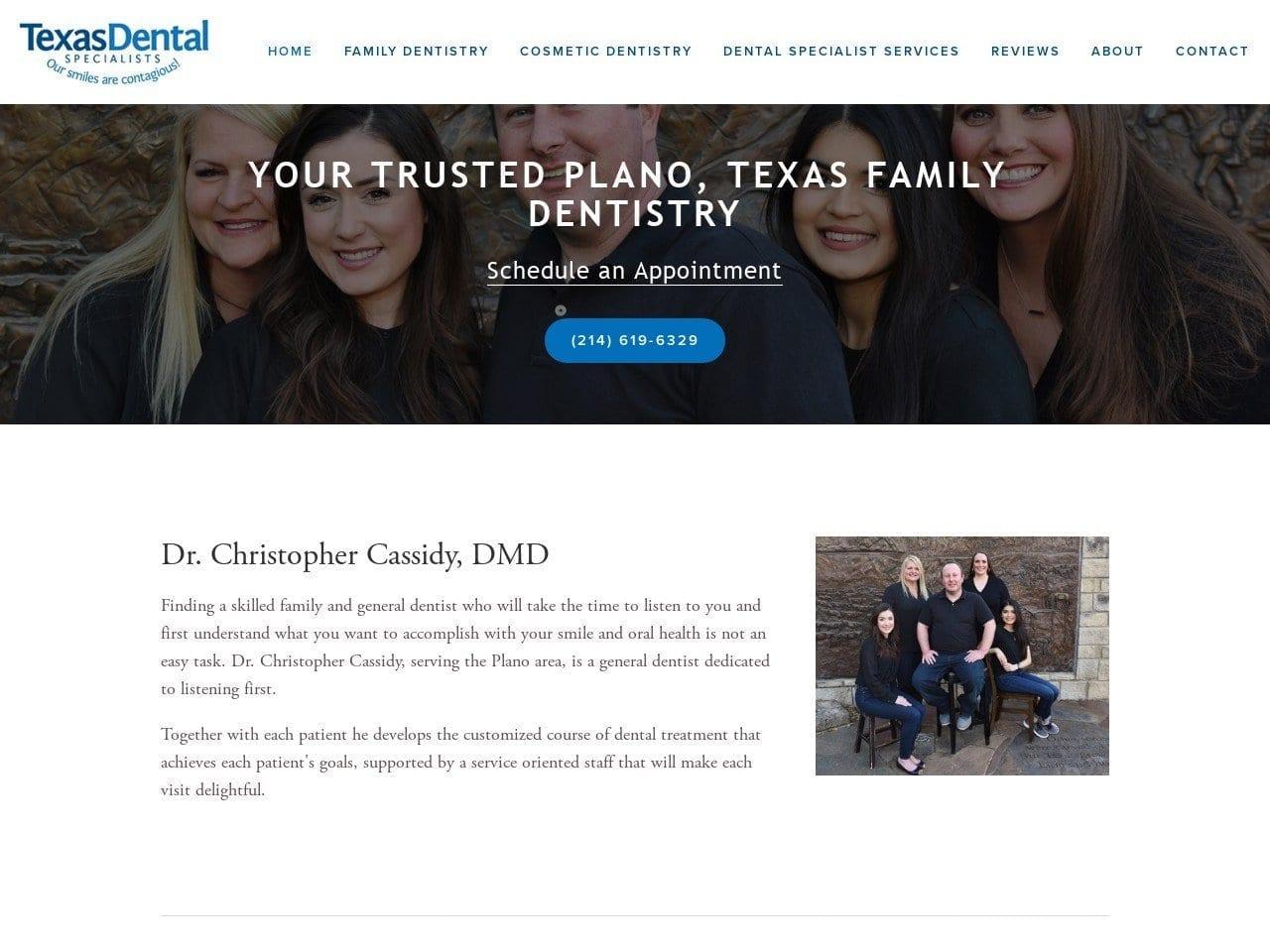 Texas Dental Specialists screenshot