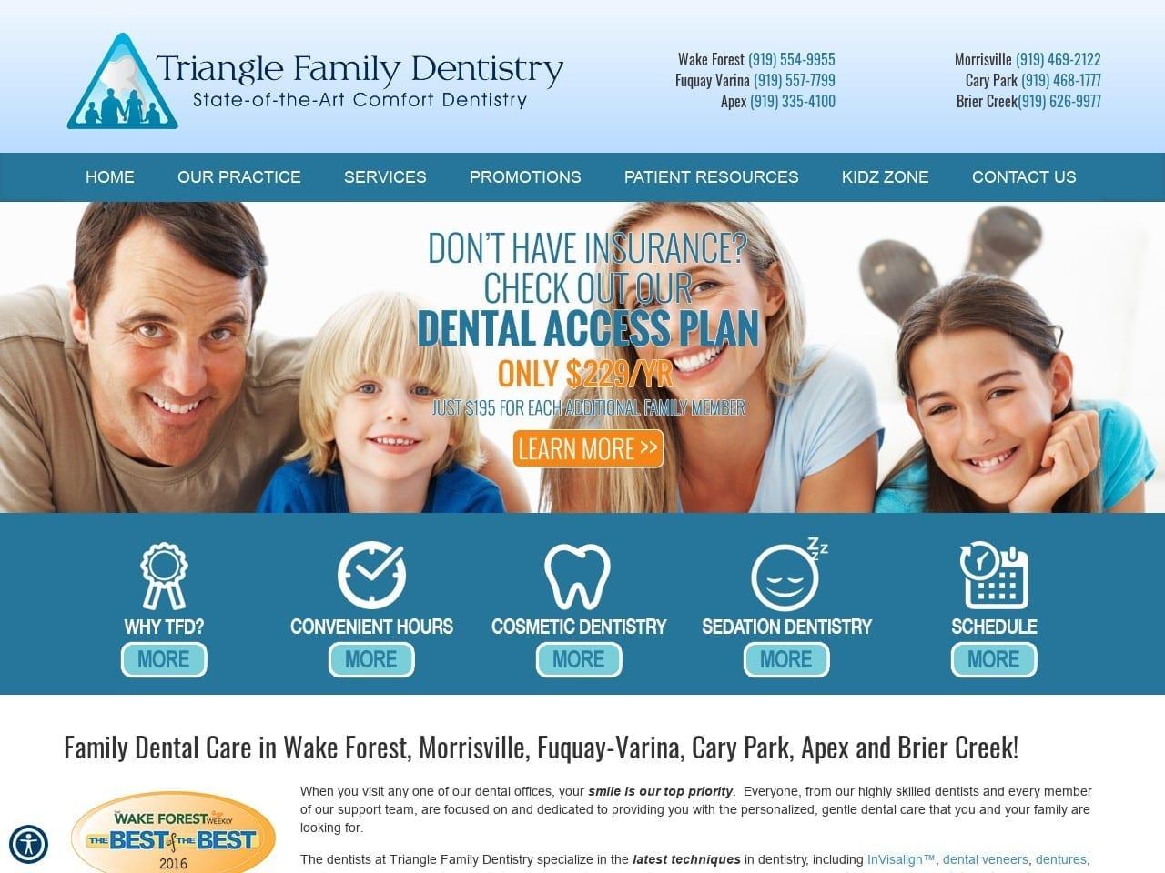 Triangle Family Dentistry screenshot