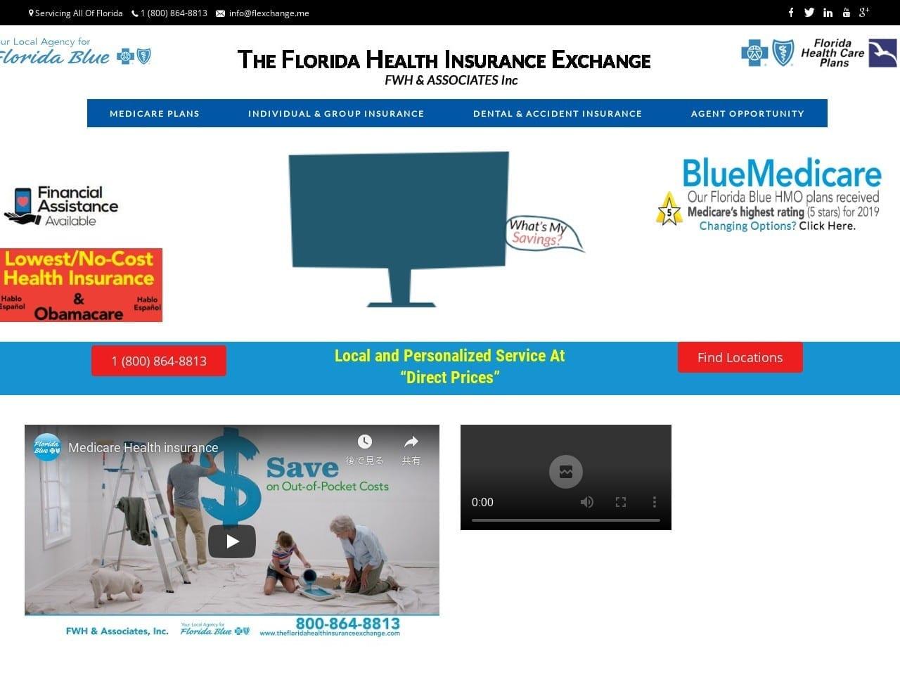 The Florida Health Insurance Exchange screenshot