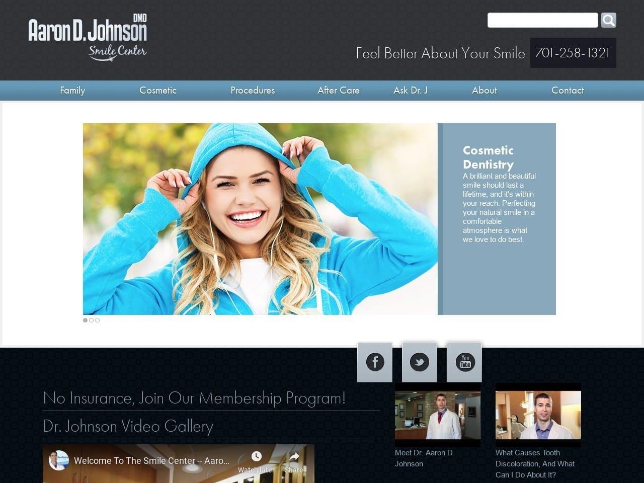 Dr. Aaron D. Johnson DMD The Smile Center