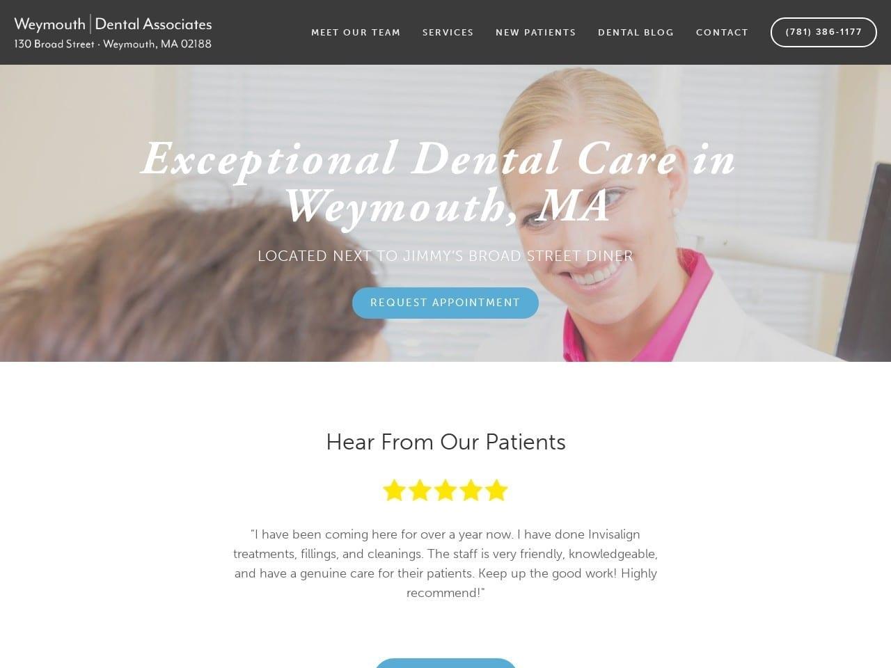 Weymouth Dental Associates screenshot