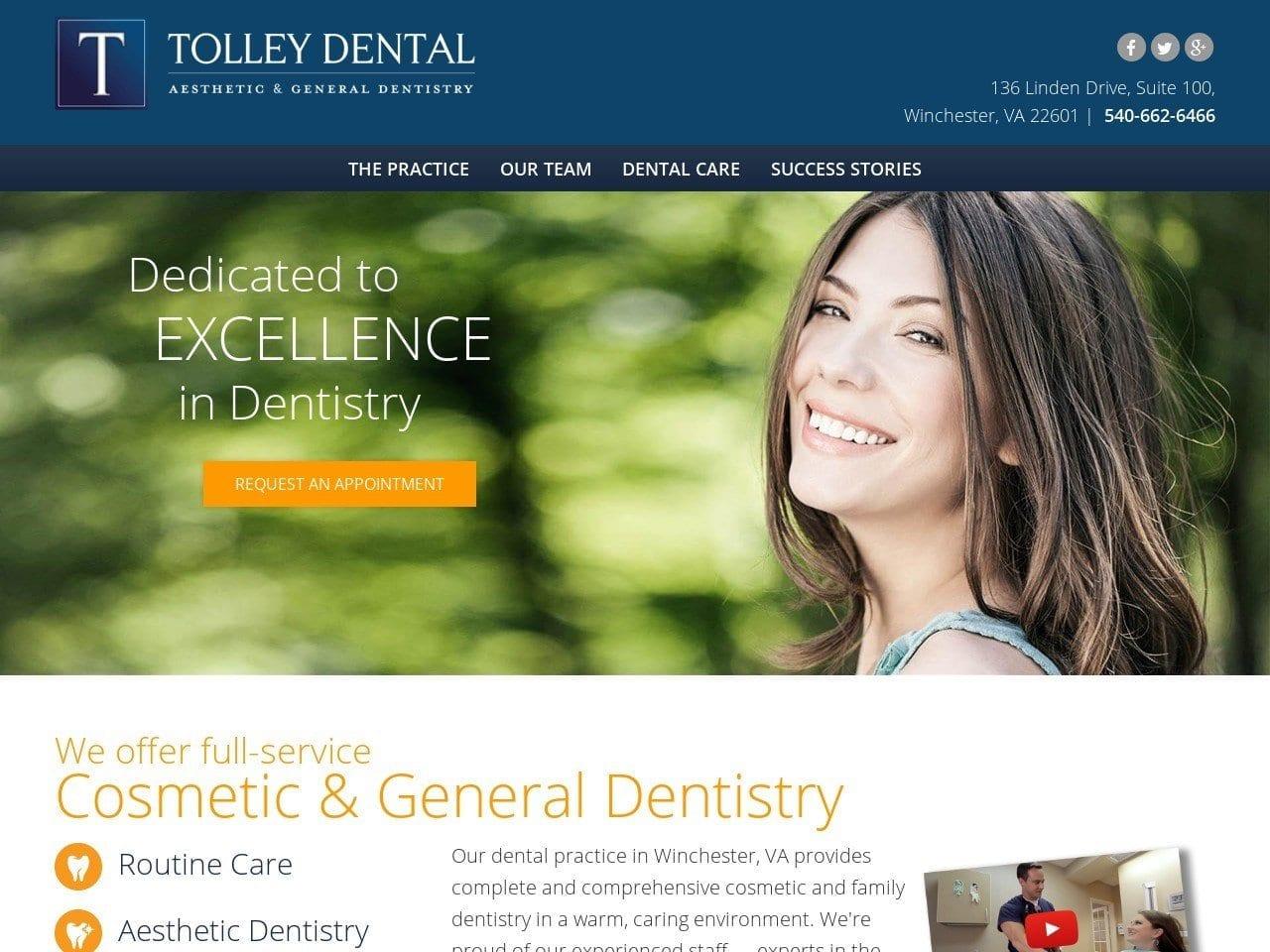 Benjamin L. Tolley D.D.S. P.C. screenshot