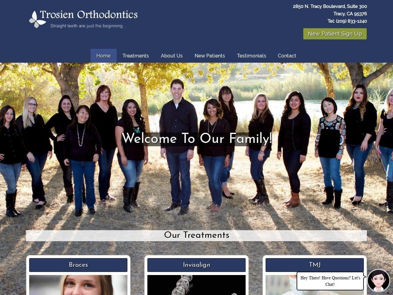 Trosien Orthodontics screenshot