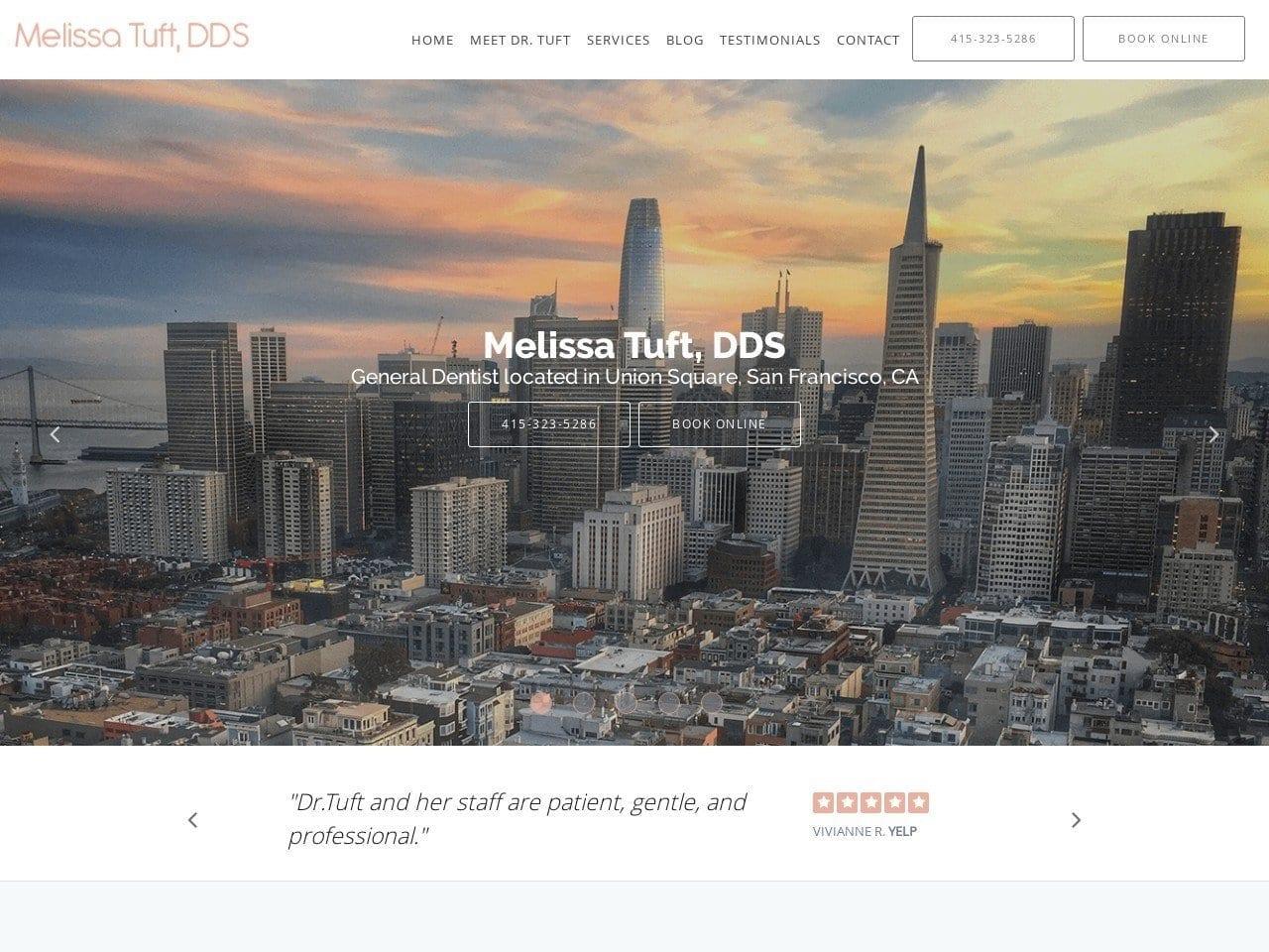 Tuft Melissa DDS screenshot