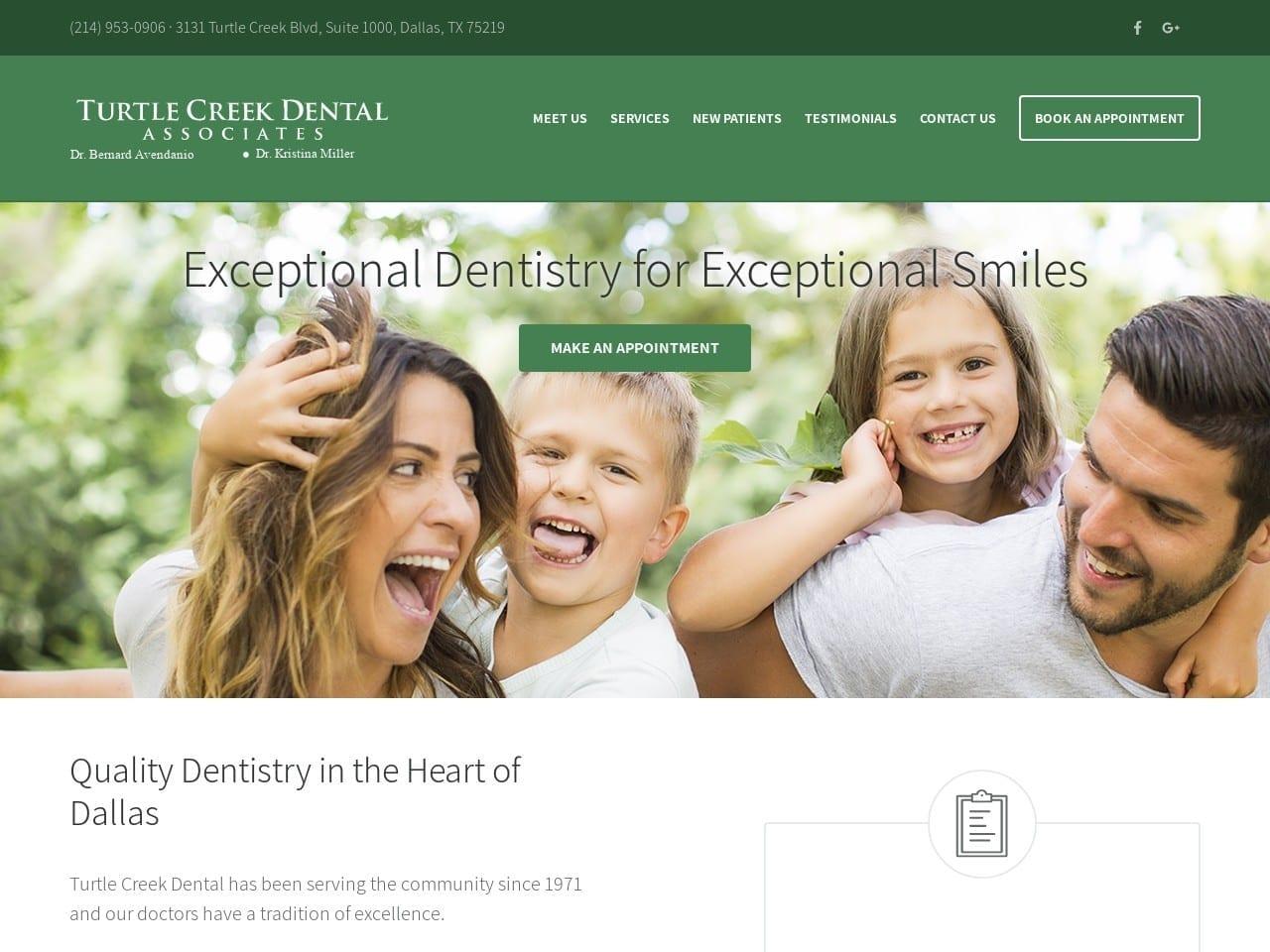 Turtlecreek Dental Associates screenshot