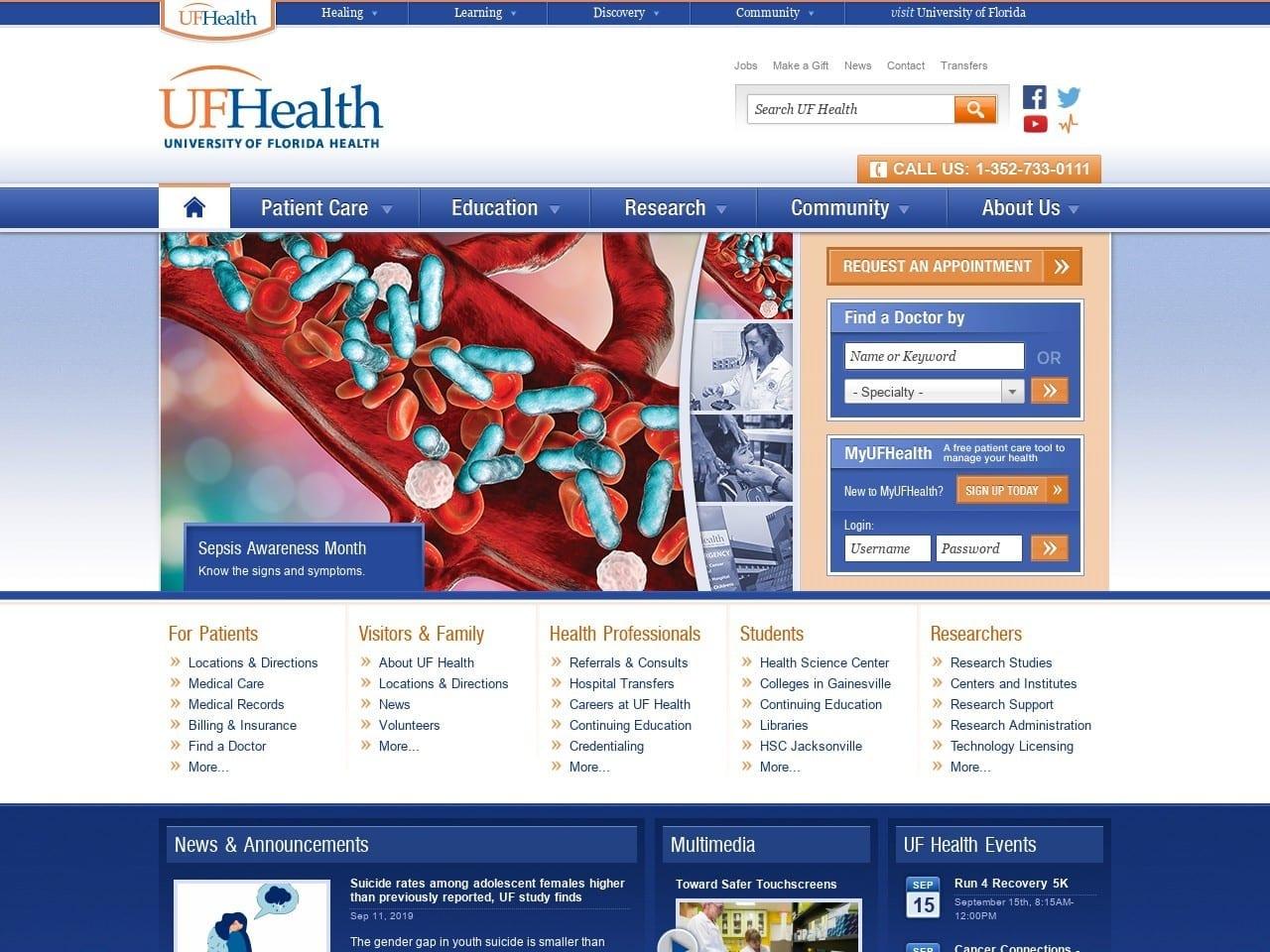 Shands At University of Florida Young Henry M DDS