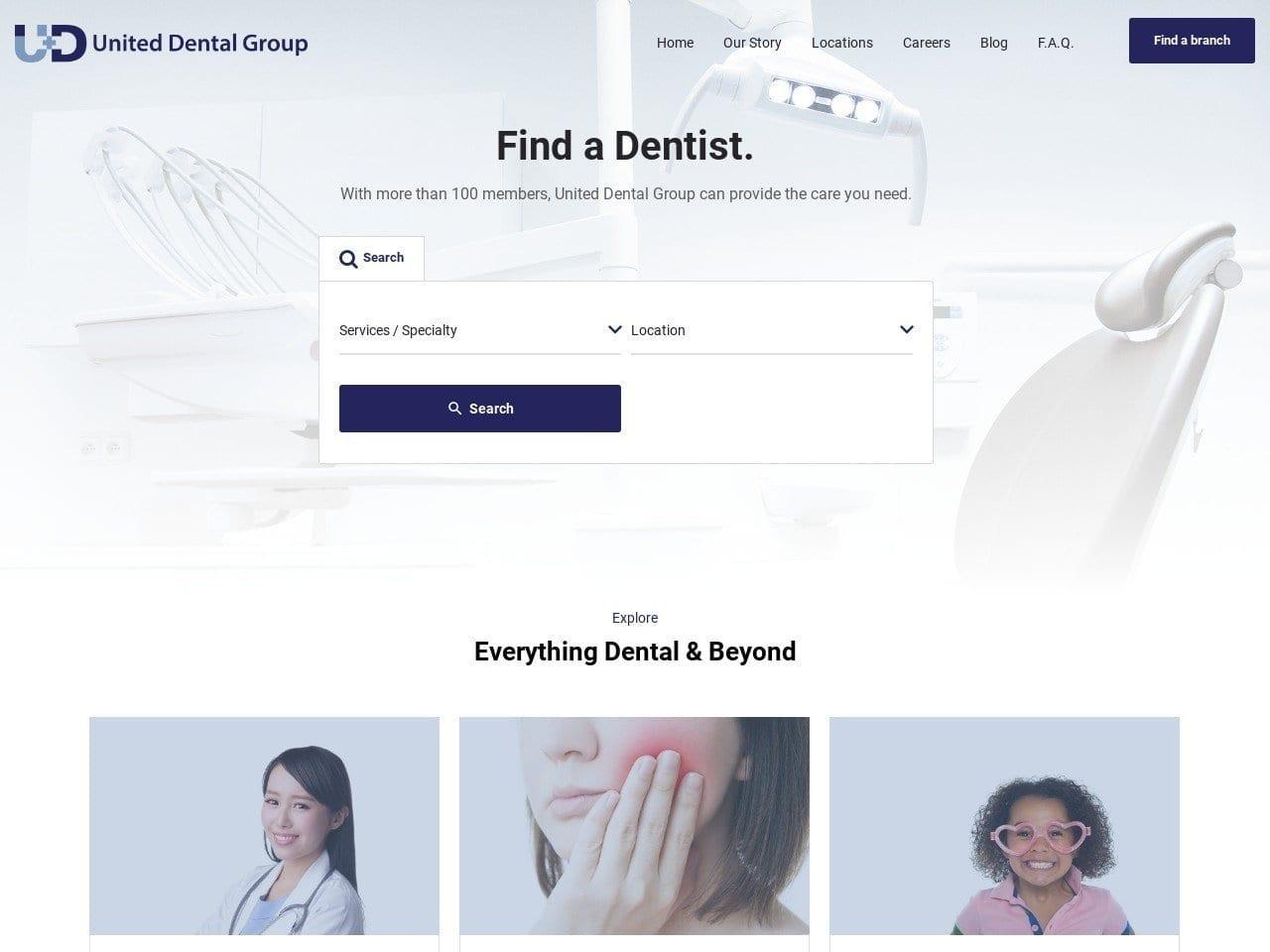 United Dental Group screenshot
