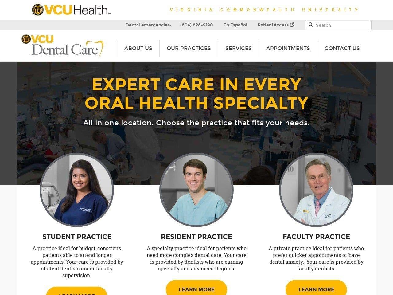 VCU Dental Care screenshot