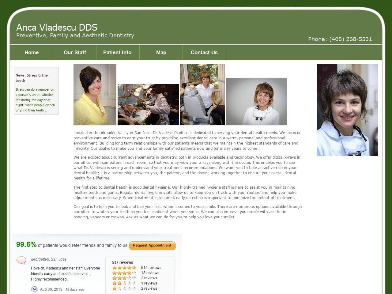 Anca Vladescu DDS screenshot