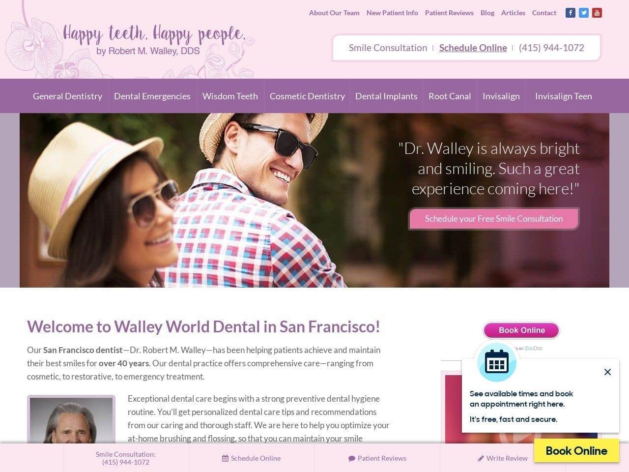 Robert M Walley DDS screenshot
