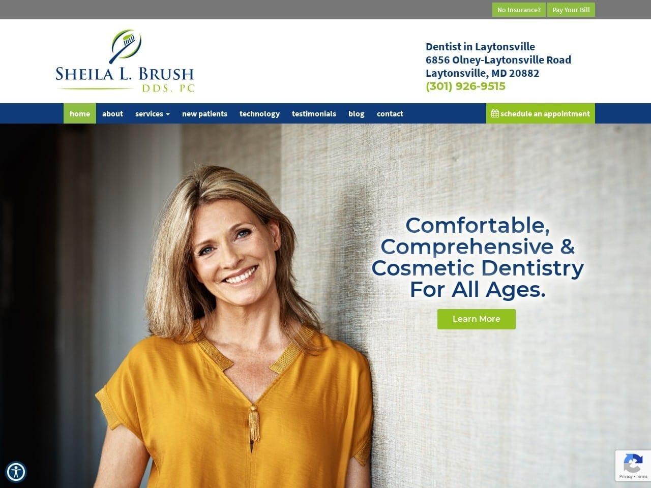 Sheila L Brush DDS screenshot