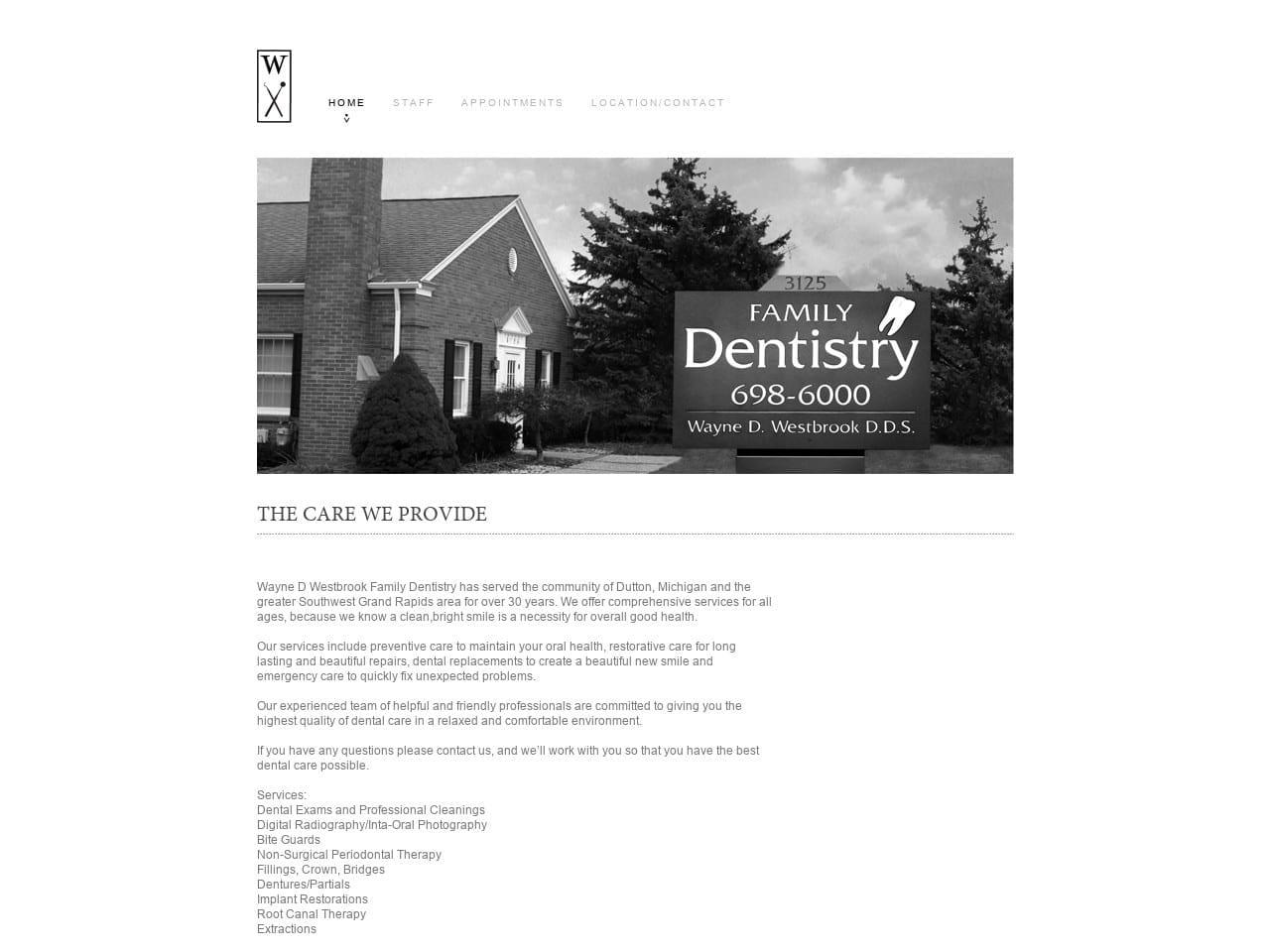Wayne Westbrook DDS Dutton Michigan