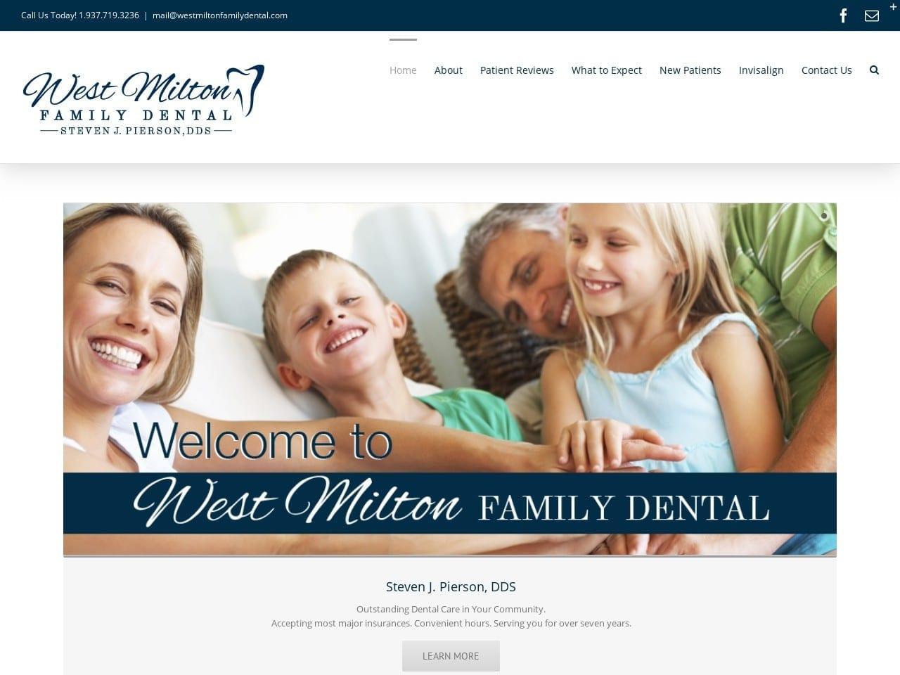 West Milton Family Dental Steven Pierson DDS screenshot