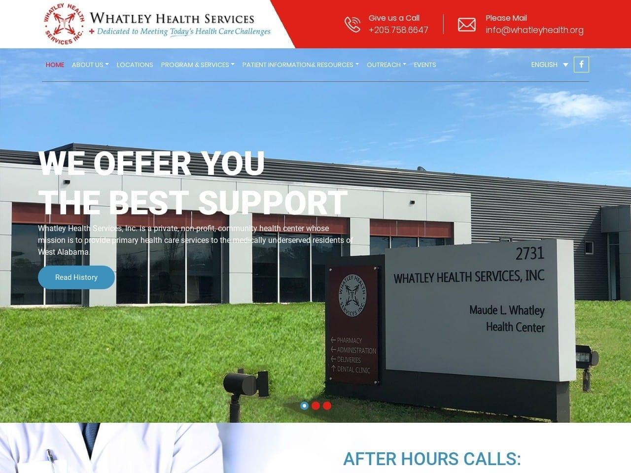 Maude L Whatley Health Center screenshot