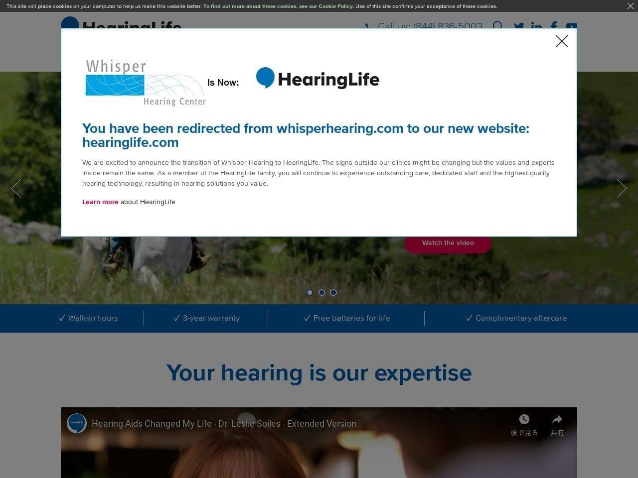 Whisper Hearing Center