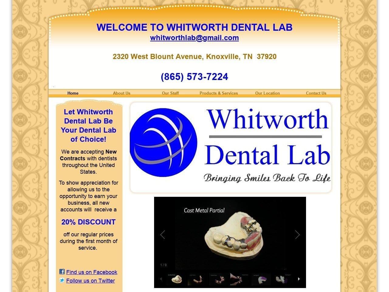 Whitworth Dental Lab screenshot