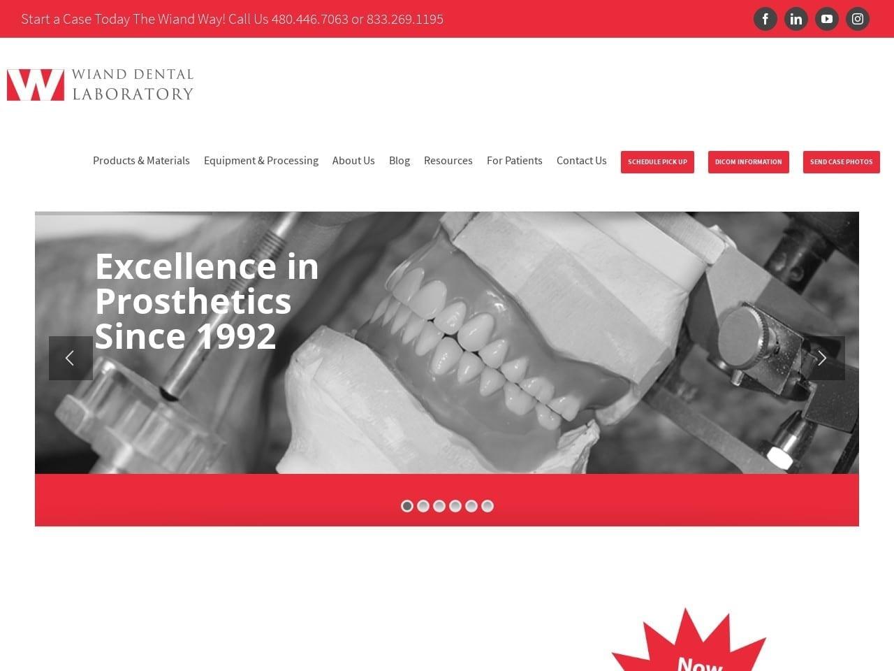 Wiand Dental Laboratory screenshot