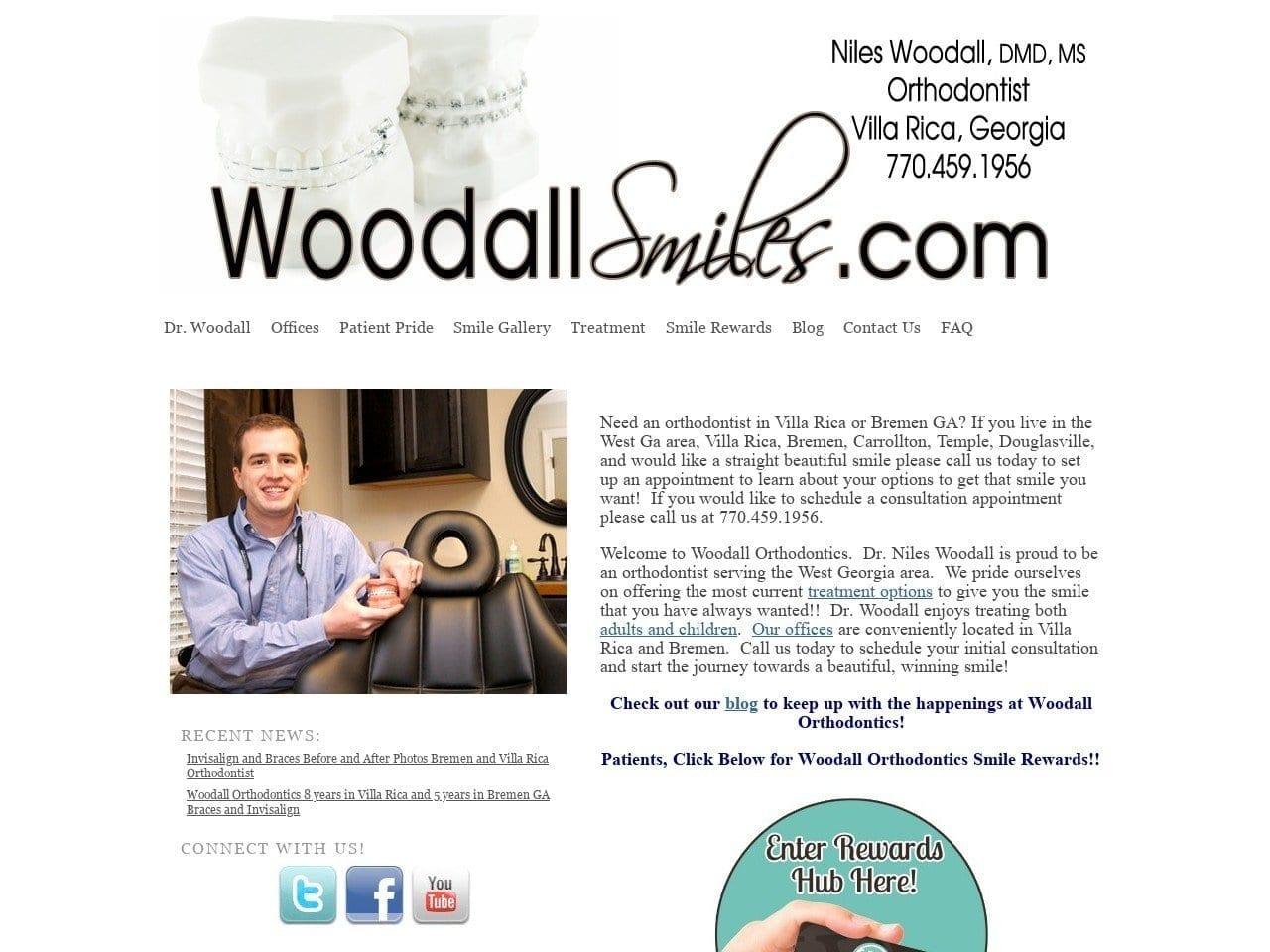 Woodall Orthodontics screenshot