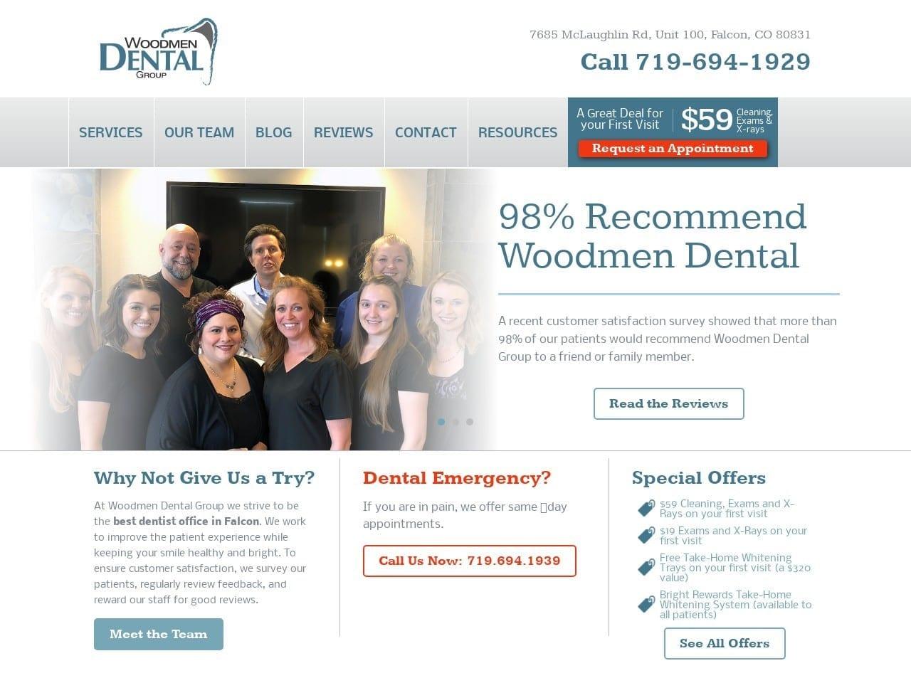 Woodmen Dental Group screenshot