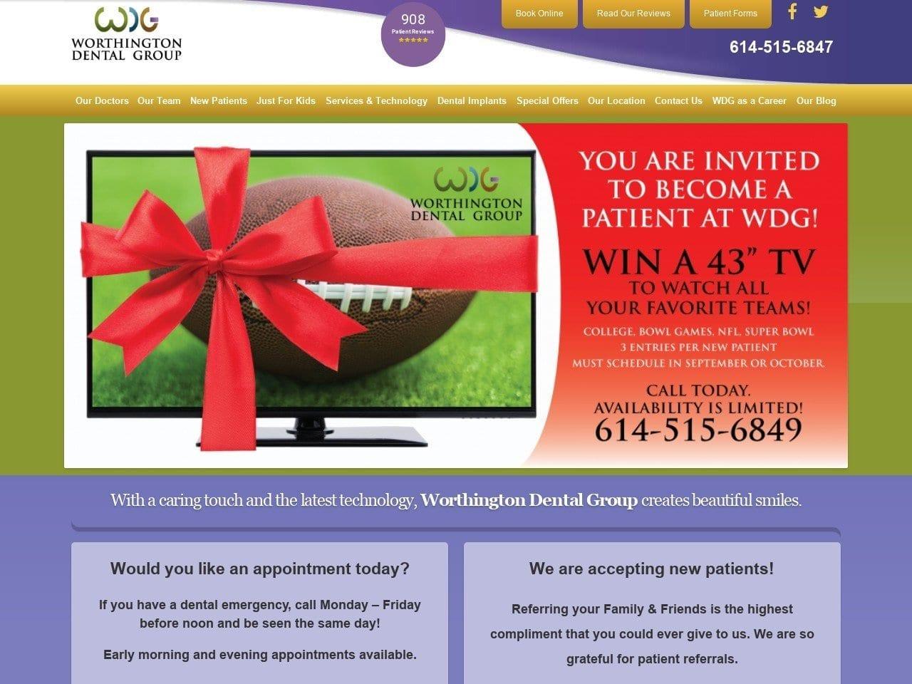 Worthington Dental Group screenshot