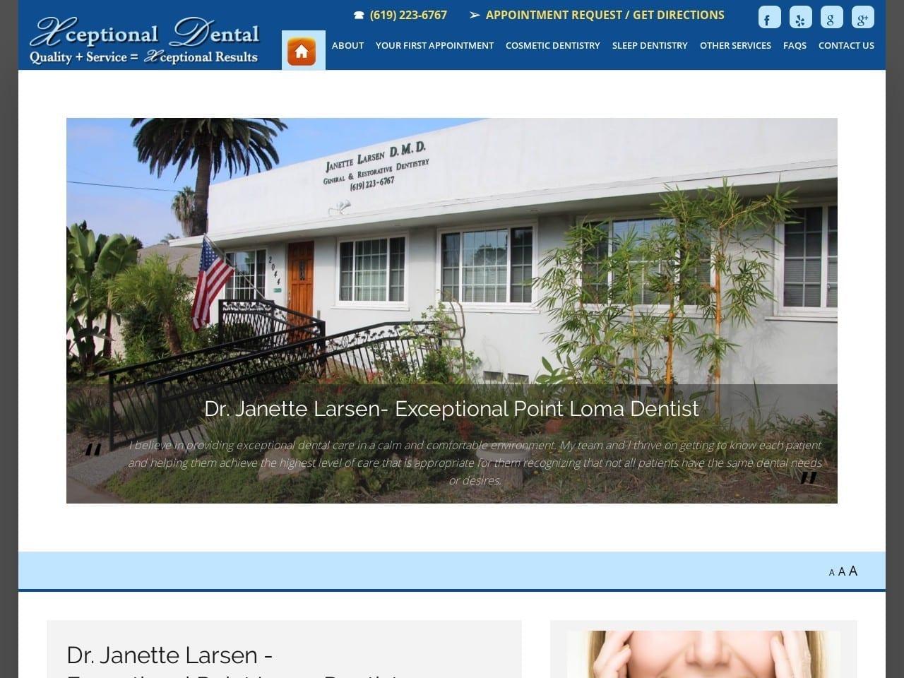 Larsen Janette DDS screenshot