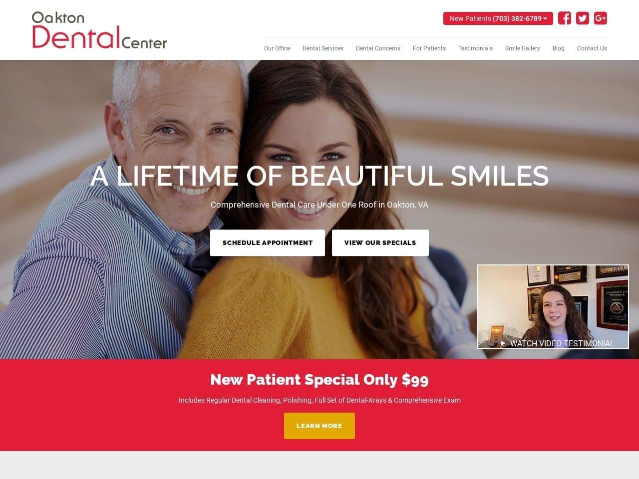 Oakton Dental Center screenshot