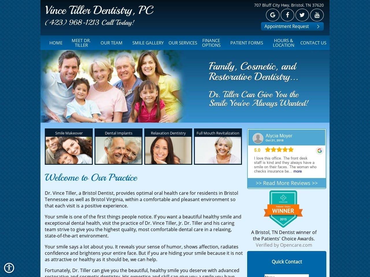 Vince Tiller Dentistry PC screenshot