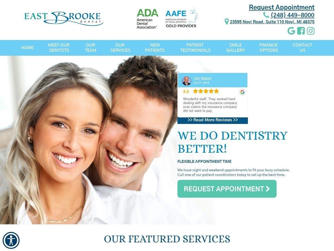 East Brooke Dental screenshot