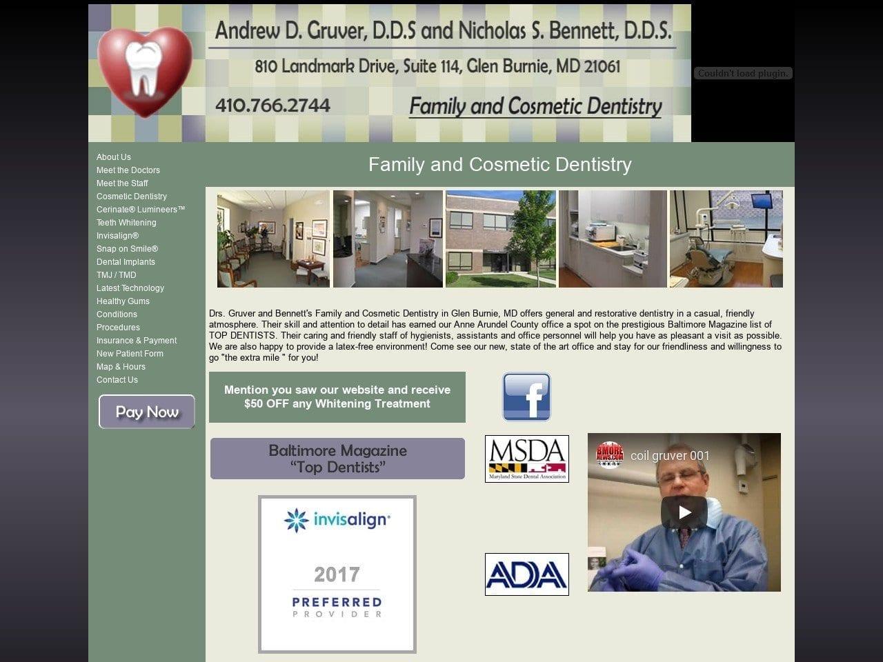 Andrew D Gruver Dentist screenshot