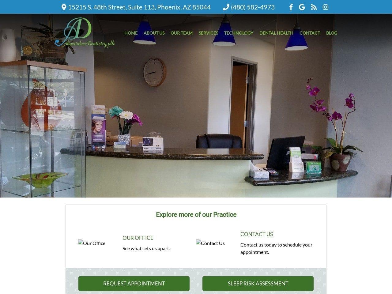 Ahwatukee Dentistry PLLC screenshot