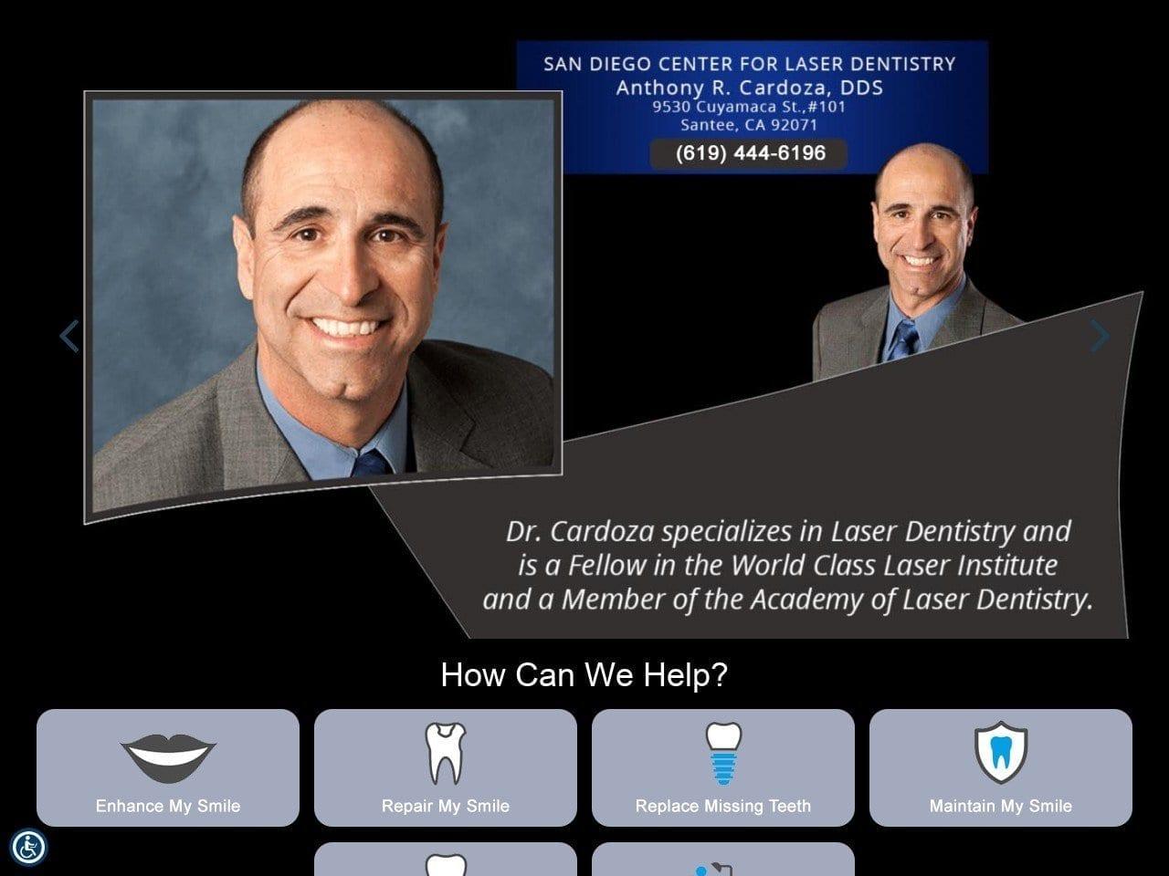 Dr. Anthony R. Cardoza DDS screenshot