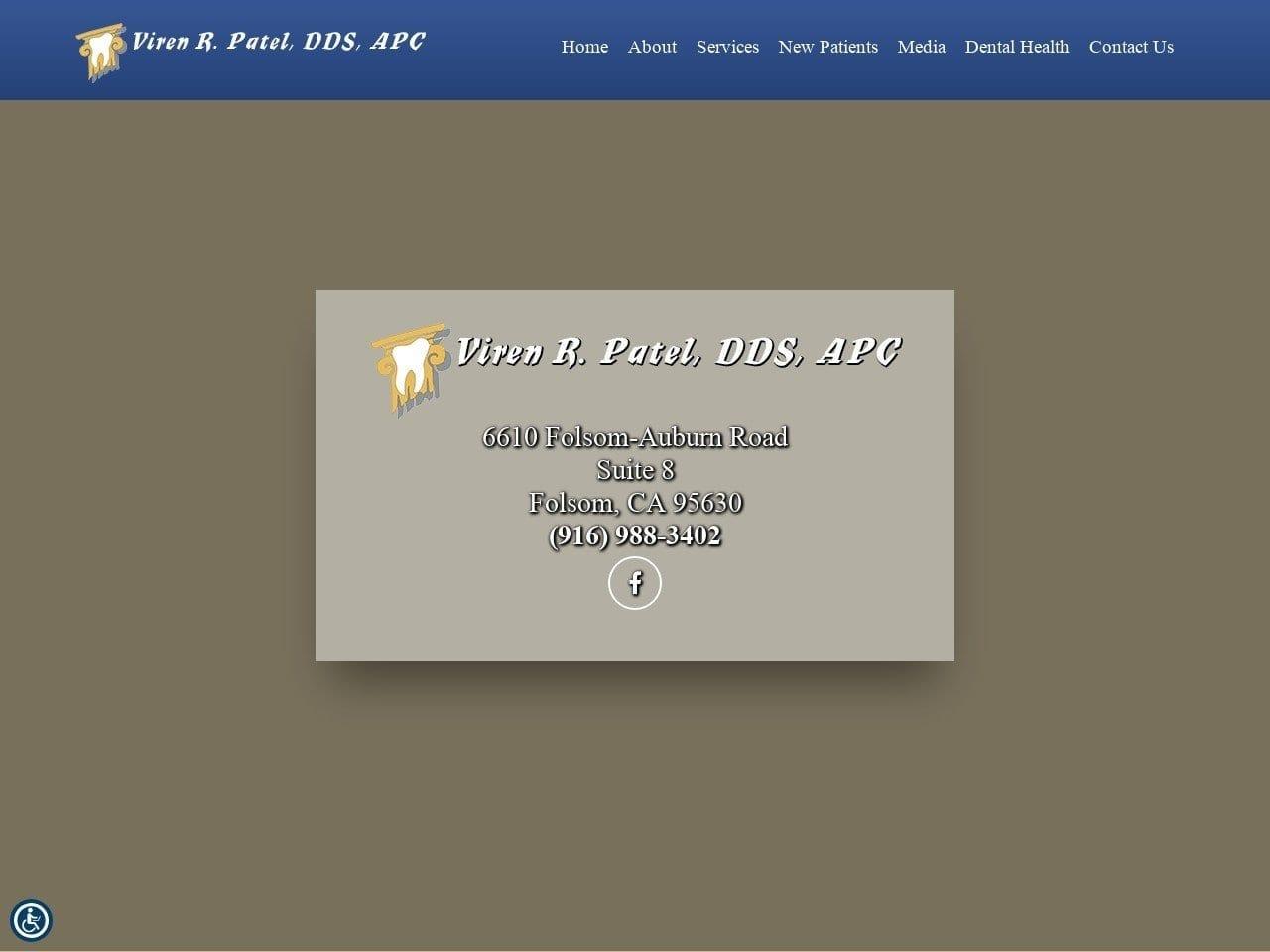 Patel Virenchandr DDS screenshot