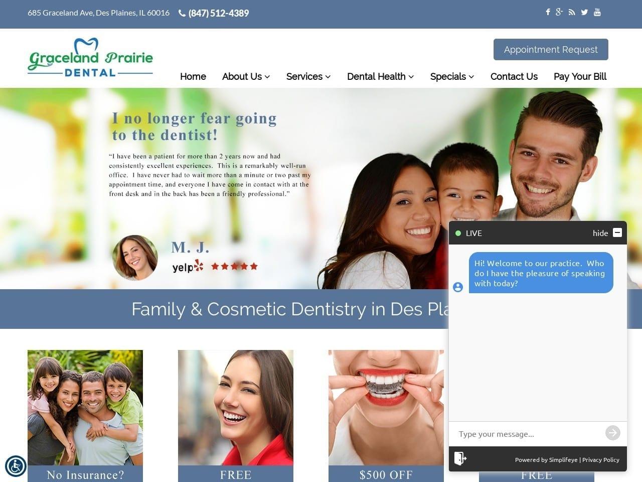 Graceland Prairie Dental screenshot