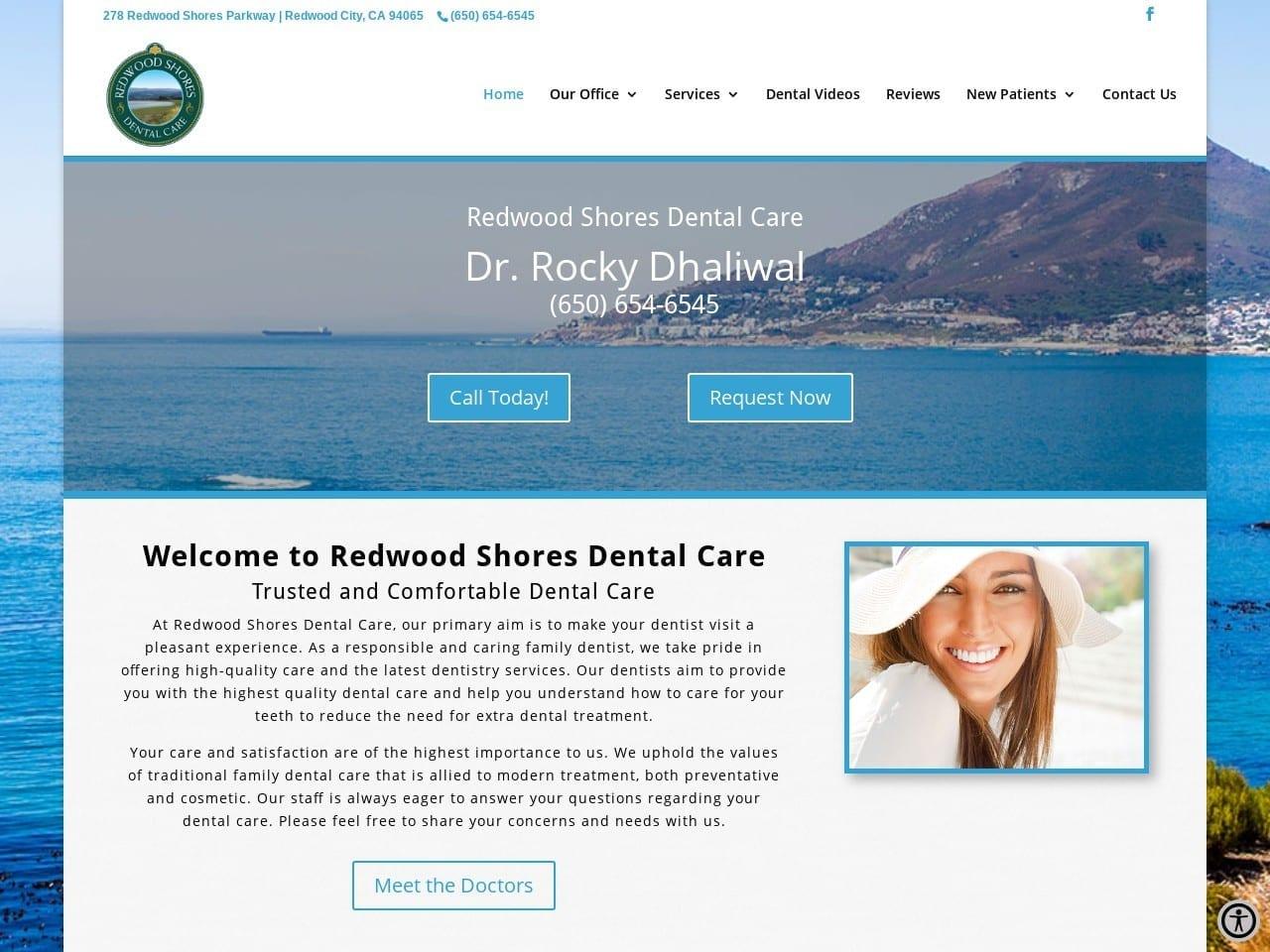 Redwood Shores Dental Care Rocky Dhaliwal DMD screenshot