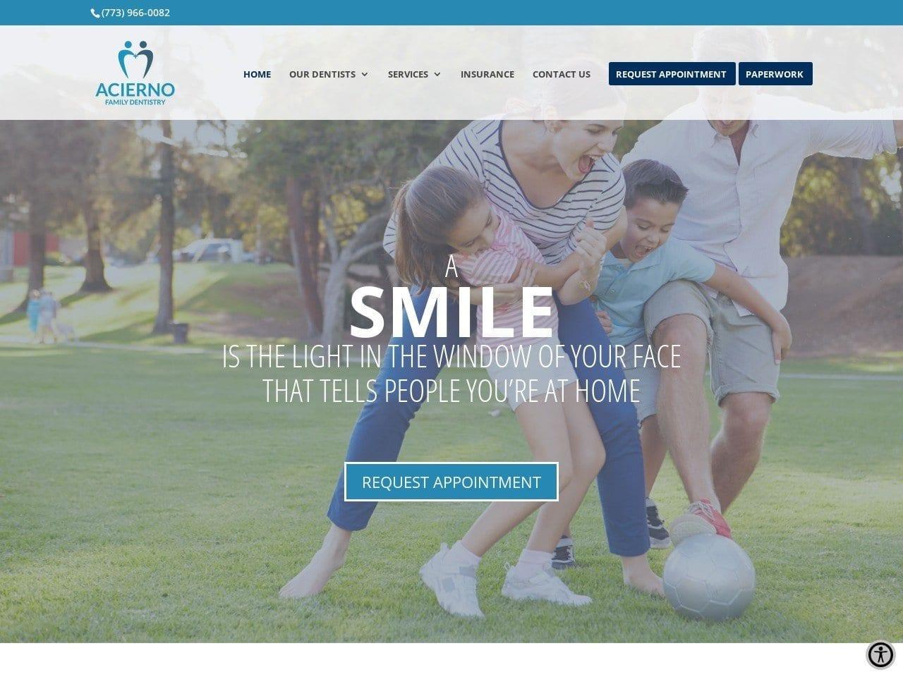 Acierno Family Dentist screenshot